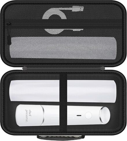 Case for Chef Preserve Vacuum Sealer, Hard EVA Protective Travel Case, Waterproof Dustproof Shockproof, with Mesh Pocket & Elastic Strap-BLACK (CASE ONLY) in Saudi Arabia