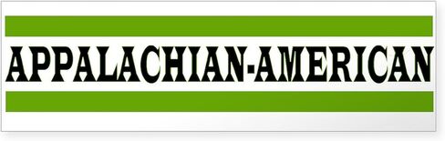 CafePress Appalachian American 10"x3" Rectangle Vinyl Bumper Sticker Car Decal in Saudi Arabia