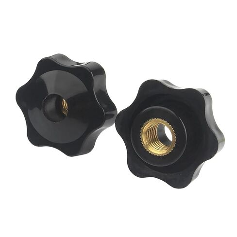 Hand TighteThumb Nut,Knob Thumb Nut Plum Hand Tighten Nuts Handle Thread Star Mechanical(Perforated,M5 32 10pcs) in Saudi Arabia