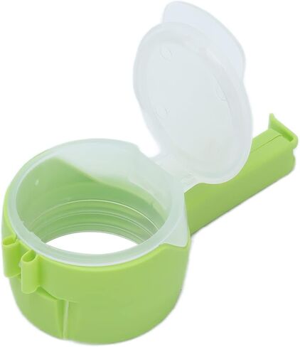 Food Bag Clips with Pour Spouts, Reusable Snack Sealing Clips - Plastic Bag Sealer Spout for Cereal Chips Pet Food Coffee Keeping Fresh Easy Pouring (Green) in Saudi Arabia