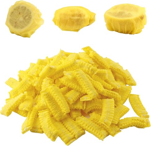 100pcs Lemon, Non-Woven Material Lemon Covers for Squeezing Seed-Free of Halves or Wedge Adding Flavor to Seafood and Beverages(Yellow) in Saudi Arabia