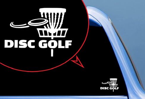 Custom Decal Car for Disc Golf Sport Basket Discs Golfer Toss Decal for Laptop, Home Decoration, Car Truck Funny Tumblr Motorcycle Helmet Bumper Sticker in Saudi Arabia