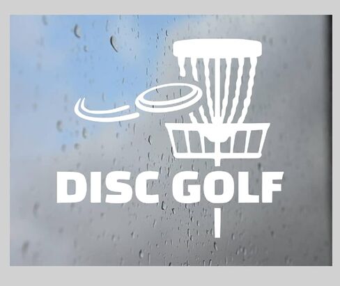 Custom Decal Car for Disc Golf Sport Basket Discs Golfer Toss Decal for Laptop, Home Decoration, Car Truck Funny Tumblr Motorcycle Helmet Bumper Sticker in Saudi Arabia