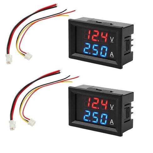 LED Digital Voltmeter Ammeter ، Mini DC Digital MultiMeter 100V 10A ، Blue Red LED AMP DIGAL DIGNT DIGHT DISTRY GAUGE ، TESTER CARRENT CARRENT 0.28 "(2pcs) in Kuwait