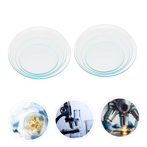8pcs Laboratory Round Watch Glass Thickened High-Temperature Resistant Evaporating Dish and Beaker Cover for Chemistry Classroom Science Experiments in Saudi Arabia
