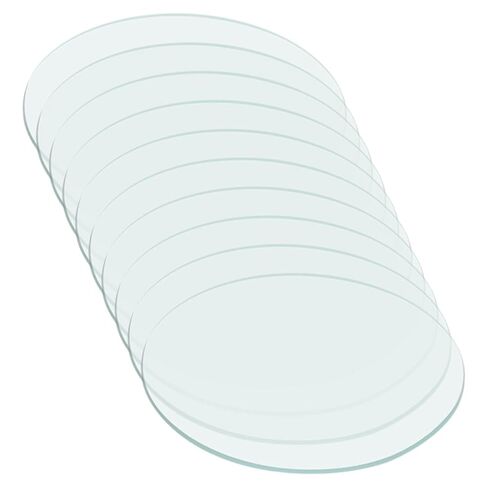 10pcs Transparent Flat Watch Glasses Laboratory Beakers Covers Glass Lids for Sample Storage and Experimental Liquid Mixing in School and Lab Use in Saudi Arabia