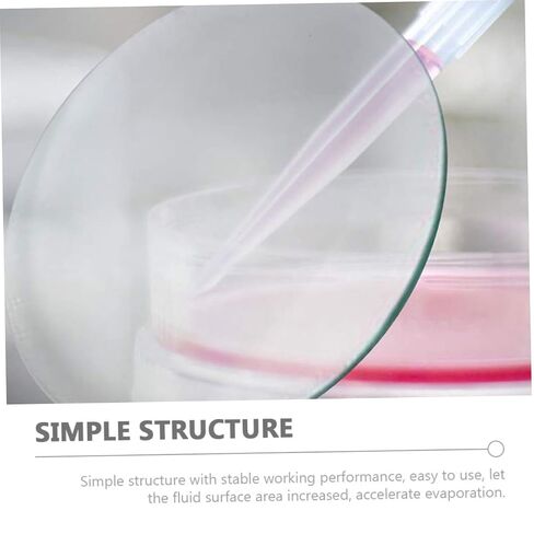 10pcs Transparent Flat Watch Glasses Laboratory Beakers Covers Glass Lids for Sample Storage and Experimental Liquid Mixing in School and Lab Use in Saudi Arabia