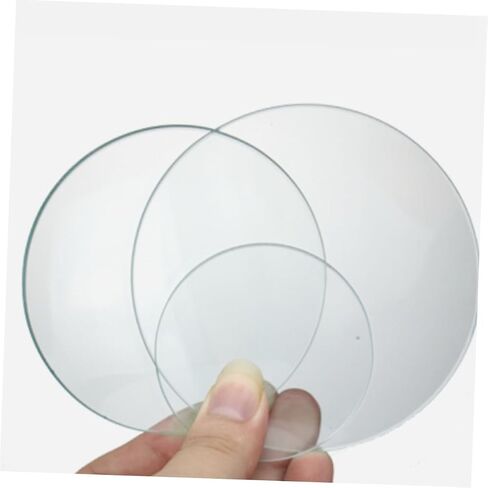 10pcs Transparent Flat Watch Glasses Laboratory Beakers Covers Glass Lids for Sample Storage and Experimental Liquid Mixing in School and Lab Use in Saudi Arabia