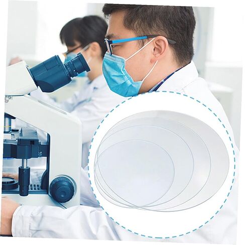8pcs Thickened Laboratory Watch Glass High Transparency Evaporating Dish Beaker Cover for Chemistry Teaching and Experiments in Schools in Saudi Arabia