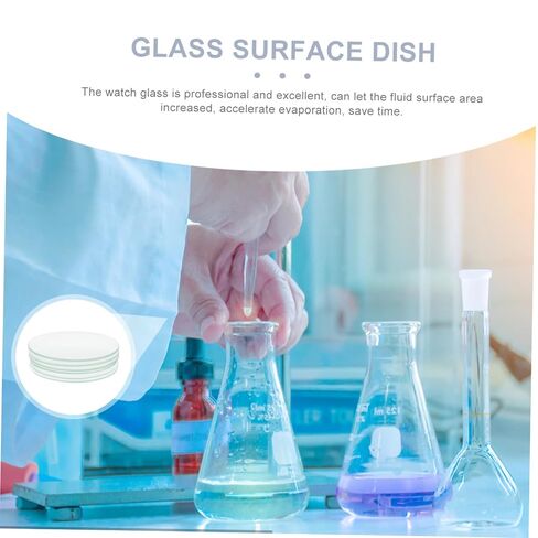10pcs Laboratory Watch Glasses Transparent Evaporating Dish for Chemical Experiments and School Science Use in Saudi Arabia