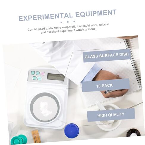 10pcs Laboratory Watch Glasses Transparent Evaporating Dish for Chemical Experiments and School Science Use in Saudi Arabia