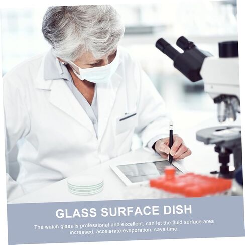 10pcs Laboratory Watch Glasses Transparent Evaporating Dish for Chemical Experiments and School Science Use in Saudi Arabia