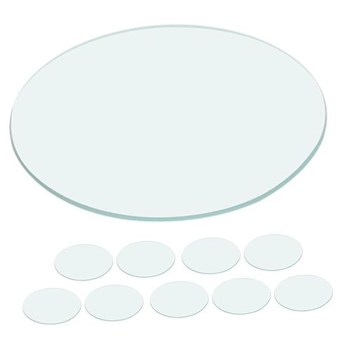 10pcs Transparent Laboratory Watch Glasses High Chemical Durability Glass Plates Multifunctional Evaporating Dish Lid Container for School and Lab Use in Saudi Arabia