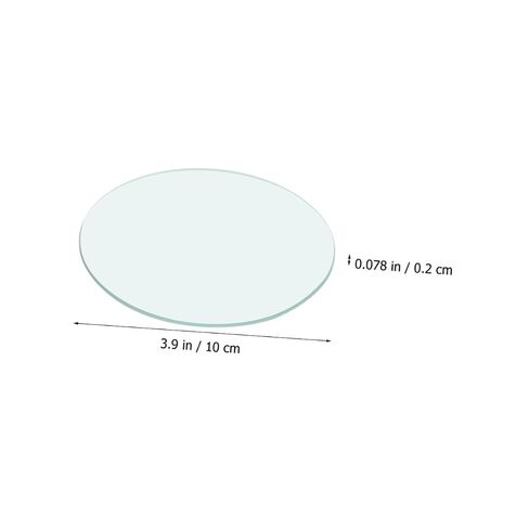 10pcs Transparent Laboratory Watch Glasses High Chemical Durability Glass Plates Multifunctional Evaporating Dish Lid Container for School and Lab Use in Saudi Arabia