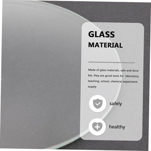 10 Pcs Round Transparent Flat Watch Glasses for Laboratory and School Use High Durability Glass Evaporating Dish Beaker Cover and Load Carrier Chemistry Classroom Science in Saudi Arabia