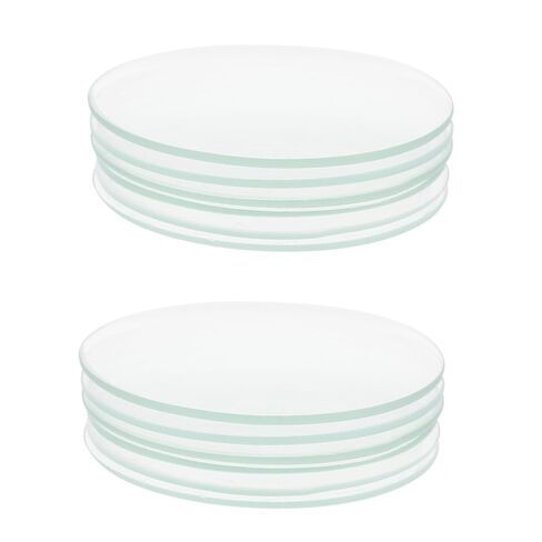 10pcs Heat-Resistant Transparent Watch Glass for Laboratory Chemical Experiments School Teaching Evaporating Dish Beaker Cover Glass Surface Dish in Saudi Arabia