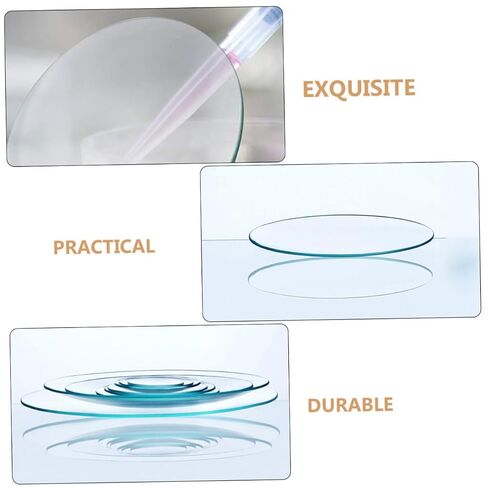 8pcs Beaker Covers Laboratory Glass Watch Glass Replacement Lids for Chemistry Beakers Transparent Covers for Sample Storage and Mixing in Saudi Arabia