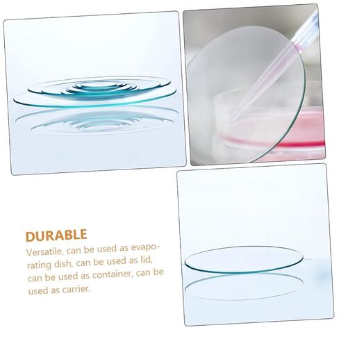 8pcs Beaker Covers Laboratory Glass Watch Glass Replacement Lids for Chemistry Beakers Transparent Covers for Sample Storage and Mixing in Saudi Arabia