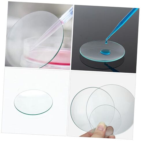 10pcs Transparent Watch Glasses Laboratory Beaker Covers Chemistry Glassware Evaporating Dishes Multipurpose for School Lab Experiment Use in Saudi Arabia
