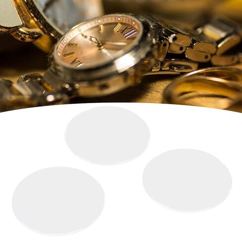 Fafeicy Watch Supplies 3Pcs Sapphire Crystal Watch Glass Set 37.5mm to 38.5mm, High Transparency, Durable Replacement Part in Saudi Arabia