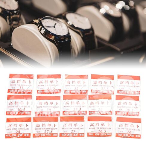 Watch Glass Beaker Cover Set,30Pcs Watch Glasses Lens Mineral Convex Cover Lids Cup Lid 26‑33mm for Beakers Flasks Laboratory Science and Chemical Experiment in Saudi Arabia