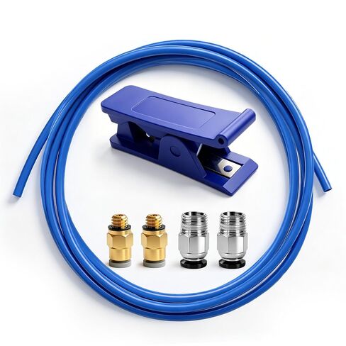 طقم أنبوب بودين بطول 3.3 قدم، أنبوب PTFE لخيوط 1.75 مم مع موصلات أنابيب PC4-M10 وPC4-M6 مع قاطع، متوافق مع ملحقات الطابعة ثلاثية الأبعاد لـ Creality Ender 3/3 Pro/3 V2/5/5 Pro/CR 10 والمزيد in Kuwait