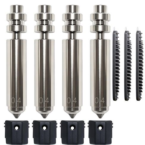 4PCS Nozzle for Kobra 4/Kobra X, 0.4MM 0.4MM 0.4MM 0.4MM Hardened Steel Integrated Nozzles kit, Quick-Swap Hotend kit with 4 Silicone Socks and 3 Cleaning Brushes in Saudi Arabia