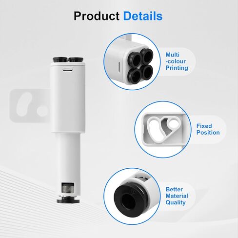 محول PTFE 4 في 1 لطابعة Bambu Lab ثلاثية الأبعاد، منفذ توسيع أنبوب بودين متعدد المواد لـ AMS Connect 4 وحدات تغذية - متوافق مع طابعات X1/X1C/X1E/P1S/P1P/P2S ثلاثية الأبعاد in Kuwait