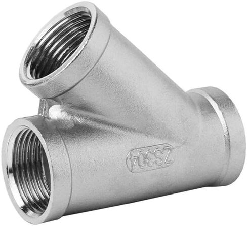 304 Stainless Steel 45 Degree Oblique Tee Joint - 1/4" to 2" Female Thread Pipe Fittings for Plumbing(DN15) in Saudi Arabia