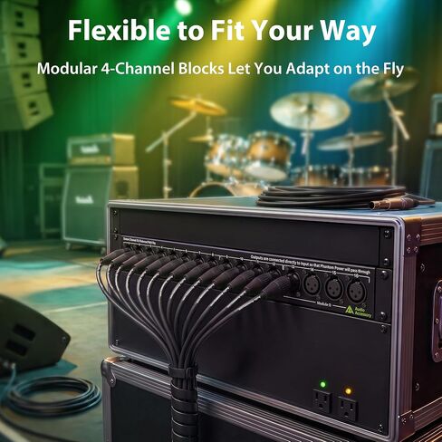 AA AUDIO ACCESSORY AP16 XLR Patchbay، فتحة تصحيح متوازنة ذات 16 قناة XLR مع 4 أقسام وحدات PCB قابلة للعكس لسهولة إعادة تكوين الموصل، وجهات اتصال مطلية بالذهب، ولوحة توصيل كاملة من الفولاذ in Kuwait