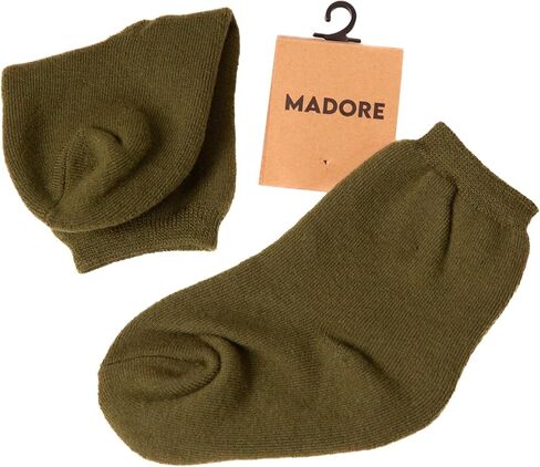 جوارب Madore Green 100% من صوف ميرينو للأولاد والبنات والأطفال والمراهقين في أستراليا دافئة وناعمة وباردة وشتوية وثلج للمشي لمسافات طويلة، من 10 إلى 14 عامًا in Kuwait