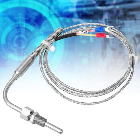 K Type Thermocouple Probe, PT 1/8 Thread Temperature Sensor, Temperature Probe, Measuring Range of 0-1250 ℃, with 1 M Cable in Kuwait