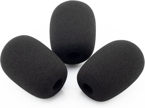 LEFXMOPHY Windscreen Compatible for Sennheiser EPOS PC38X H3X H3 Gaming Headset Microphone Pop Filter Protector, 3-pack Black Foam Accessories in Kuwait