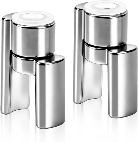 Door Saver 3 III Hinge Pin Stop, Residential Hinge Pin Door Stop | Bumperless Hinge Door Stop Fits All 3" To 4-1/2" Hinges, Door Limiter Hinge, Satin Nickel, Protects Walls/Trim/ Frames,2pcs in Kuwait