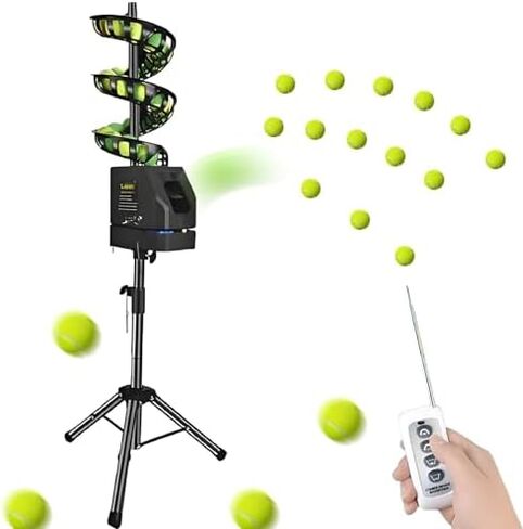 Tennis Ball Machine, Cordless Control Tennis Launcher Machine, Speed and Height Adjustable,Tennis Ball Thrower Can Shake Its Head Through The Base in Kuwait