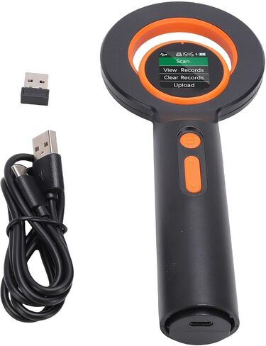 Fafeicy Pet Chip Reader, ABS Animal Chip Scanner with EMID FDX B ISO11784 85 Support, 2.4G BT USB, 1.44 Inch TFT, 240 Tag Storage, for Shelters Vets Breeders in Kuwait