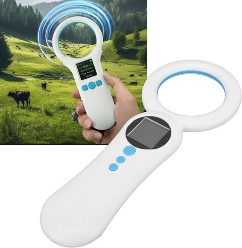 Pet Microchip Scanner, 500 Records Rechargeable Animal Chip Reader with Data Storage Upload to PC, for FDX B and EMID Chips 134.2kHz 125kHz in Kuwait