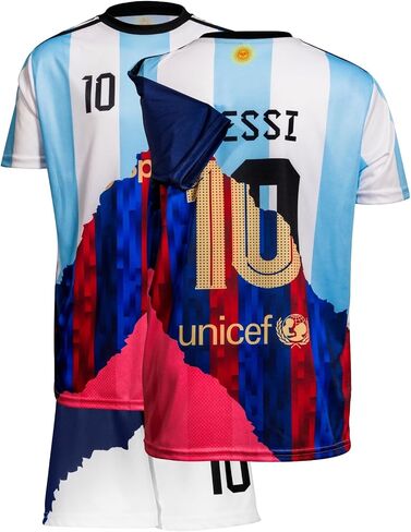 #10 Trio Special Design Kids Soccer Jersey Shirts Football Futbol Socks Gift Set Youth Sizes in Kuwait