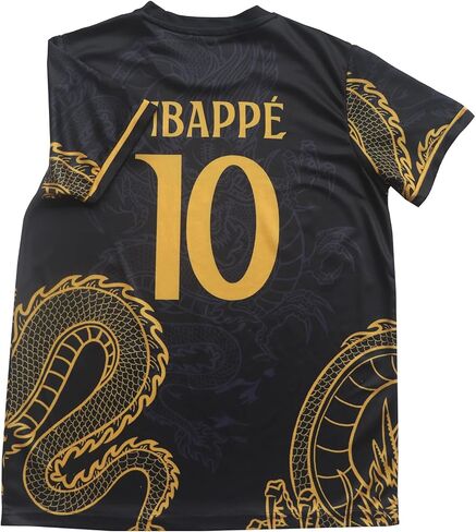 LeenBD No #10 Special Black Edition Kids Soccer Jersey Shirts Football Futbol Socks Set Youth Sizes (Black, 20 (4-5 Years Old)) in Saudi Arabia