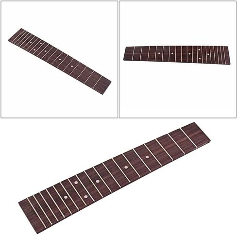 Abaodam Ukulele Fretboard Fingerboard Replacement with 18 Frets for Concert Ukulele Rosewood Guitar Parts Accessory Durable Fingerboard for Repair and Upgrade in Kuwait