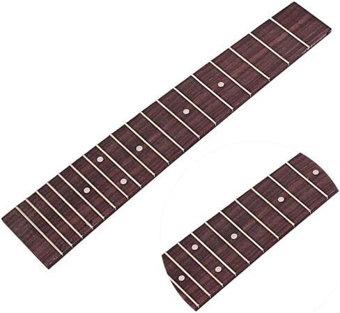Abaodam Ukulele Fretboard Fingerboard Replacement with 18 Frets for Concert Ukulele Rosewood Guitar Parts Accessory Durable Fingerboard for Repair and Upgrade in Kuwait