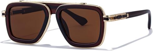 Fashion Mens Sunglasses Shades 56mm UV 400 Protection Lens Sun Glasses Square (98082) in Saudi Arabia