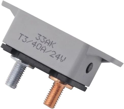 Circuit Breaker 24V Manual Reset Circuit Breaker 20A/30A/40A/50A Auto Overcurrent Protector Auto Fuse Manual Reset Circuit Breaker Stud (Color : 30a) in Kuwait
