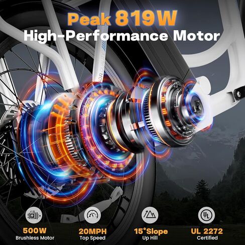 Caroma Peak 1200W Electric Scooter with Seat, 20" Tires,30Miles&20MPH | All Terrain E Scooter with 2 Seats,Adjustable Electric Scooter for Adults with Basket,Adult Electric Bicycles in Kuwait