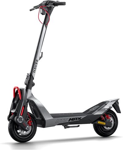 NAVEE UT5 Max Electric Scooter, 31.1 mph Speed, 62.1 Miles Range, 2400W Peak Motor, Dual Hydraulic Suspension & Disc Brake, 12" Self-healing Tubeless Tires, Flash Charging, Scooter for Adults, UL 2272 in Kuwait