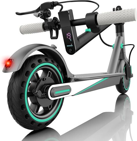 Electric Scooter Adults, 8.5"/10" Solid Tires, 350W Motor, E Scooter 36V 8AH/12AH, Max Speed 19MPH, Long Range 21/28 Miles, Foldable E-Scooter with Dual Brakes, Cruise Control, APP in Kuwait