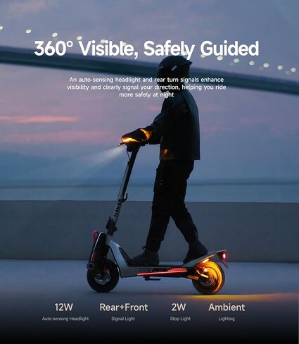NAVEE UT5 Max Electric Scooter, 31.1 mph Speed, 62.1 Miles Range, 2400W Peak Motor, Dual Hydraulic Suspension & Disc Brake, 12" Self-healing Tubeless Tires, Flash Charging, Scooter for Adults, UL 2272 in Kuwait