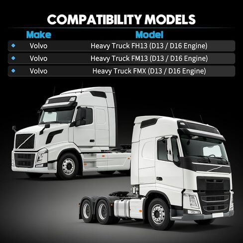 Crankcase Ventilation Pipe Hose PCV Vent Breather Tube Fit For Volvo FH13 FM13 FMX D13 Engine 2009-2018 Heavy Duty Diesel Truck Oil Mist Separator Crankcase Hose Replaces 21169409 20523649 in Kuwait