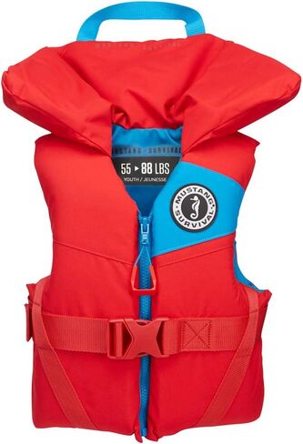 موستانج سيرفايفال - رغوة شبابية PFD - أحمر إمبراطوري، شبابي (55 رطلاً - 88 رطلاً) in Kuwait