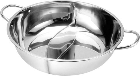 Stainless Steel Hot Pot Hot Pot Cooker Hot Pot Pan for Party Home Restaurant, 32cm in Saudi Arabia